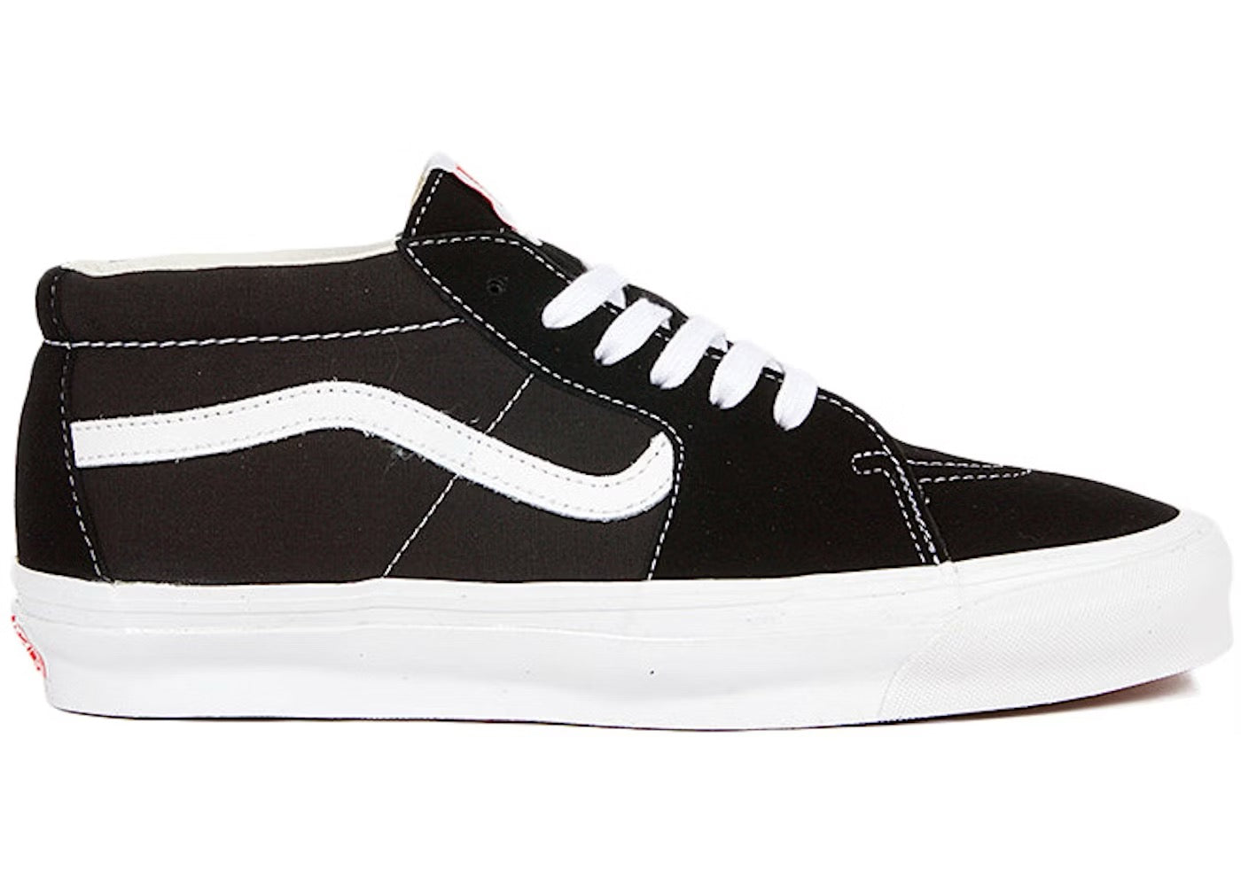 vans og sk8-mid lx  black white